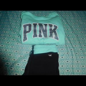 PINK Brand Leggings and Pullover Crewneck